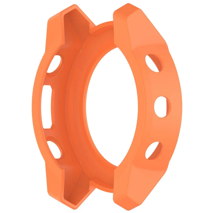 For Garmin Descent G2 Soft TPU Watch Case Hollow Shockproof Bumper Frame Cover - Orange - 3