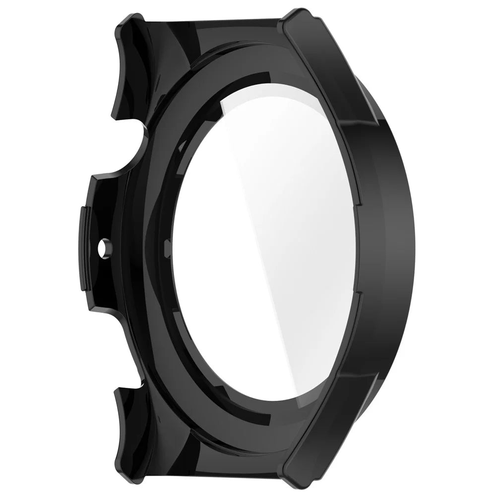 For Huami Amazfit Cheetah Round / Cheetah Pro Watch Case PC Frame with Glass Screen Film - Black - 5