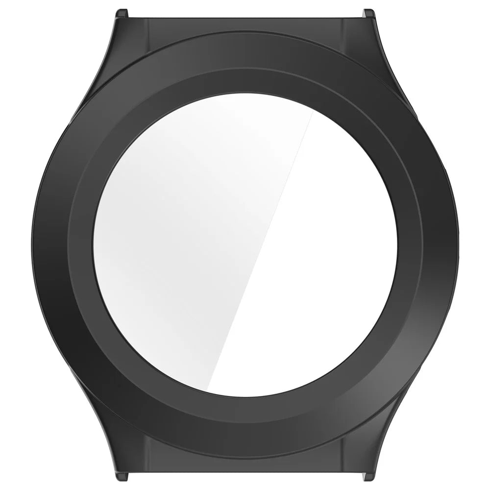 For Huami Amazfit Cheetah Round / Cheetah Pro Watch Case PC Frame with Glass Screen Film - Black - 6