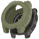 For Garmin Instinct E 40mm Watch Case Silicone Shockproof Bumper Frame - Army Green - 1