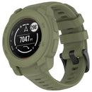 For Garmin Instinct E 40mm Watch Case Silicone Shockproof Bumper Frame - Army Green - 5