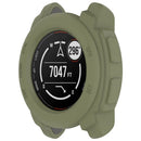 For Garmin Instinct E 40mm Watch Case Silicone Shockproof Bumper Frame - Army Green - 6
