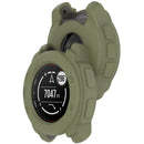 For Garmin Instinct E 40mm Watch Case Silicone Shockproof Bumper Frame - Army Green - 7