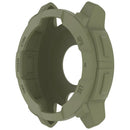 For Garmin Instinct E 45mm Watch Case Silicone Shockproof Bumper Frame - Army Green - 2