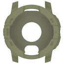 For Garmin Instinct E 45mm Watch Case Silicone Shockproof Bumper Frame - Army Green - 4