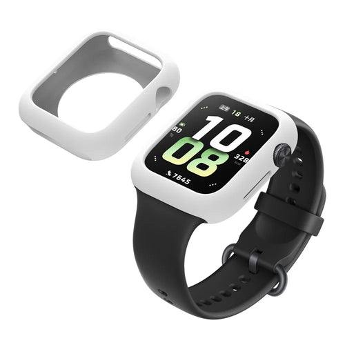 For Honor Band 5 Watch Case Soft Silicone Hollow Watch Frame Cover - White - 1