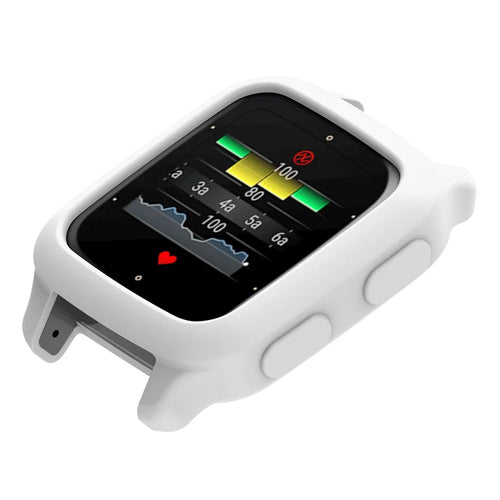 For Garmin Venu Sq 2 Anti Scratch Protective Case Silicone Watch Cover - White - 1