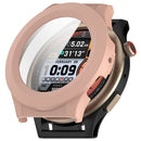 Watch Case for Huami Amazfit Cheetah Round / Cheetah Pro PC Frame Cover with Tempered Glass Screen Film - Pink - 1