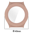 Watch Case for Huami Amazfit Cheetah Round / Cheetah Pro PC Frame Cover with Tempered Glass Screen Film - Pink - 7