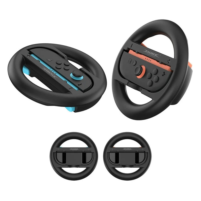 DOBE TNS-3196 For Nintendo Switch 2 Racing Wheel Controller Left and Right Joy-Con Steering Wheel Grip Holder - 1