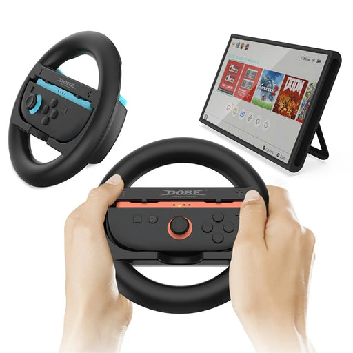 DOBE TNS-3196 For Nintendo Switch 2 Racing Wheel Controller Left and Right Joy-Con Steering Wheel Grip Holder - 2