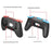 PGTECH GP-361 2Pcs For Nintendo Switch 2 Ergonomic Left and Right Joy-Con Controller Grip Handles - Black Red+Black Blue - 3