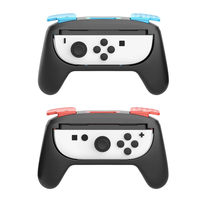 PGTECH GP-361 2Pcs For Nintendo Switch 2 Ergonomic Left and Right Joy-Con Controller Grip Handles - Black Red+Black Blue - 5