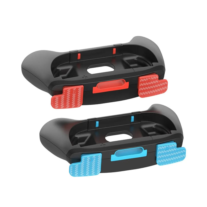 PGTECH GP-361 2Pcs For Nintendo Switch 2 Ergonomic Left and Right Joy-Con Controller Grip Handles - Black Red+Black Blue - 7