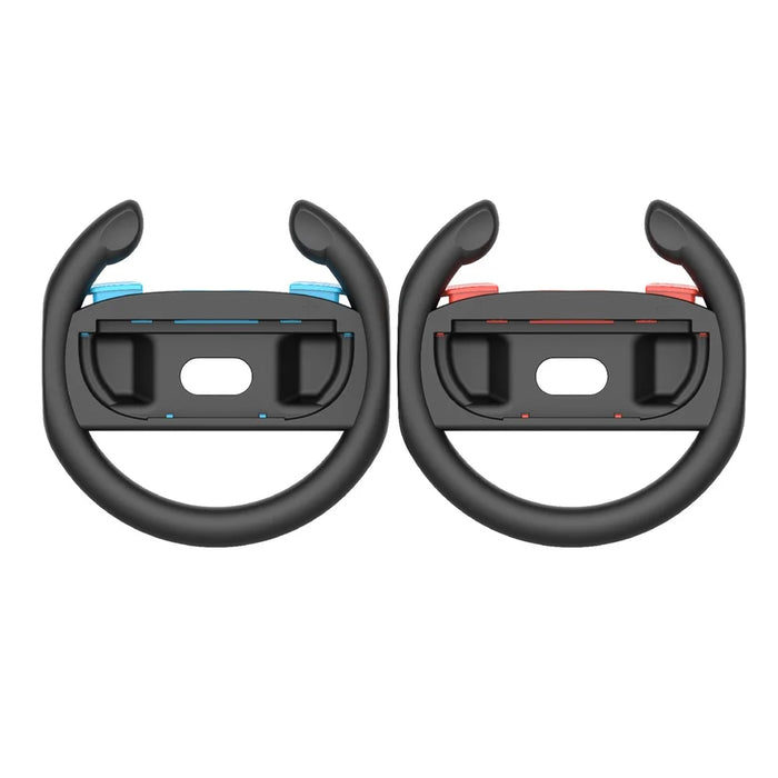 PGTECH GP-362 2Pcs For Nintendo Switch 2 Controller Racing Game Steering Wheel Left and Right Joy-Con Wheel Bracket - Black Red+Black Blue - 6