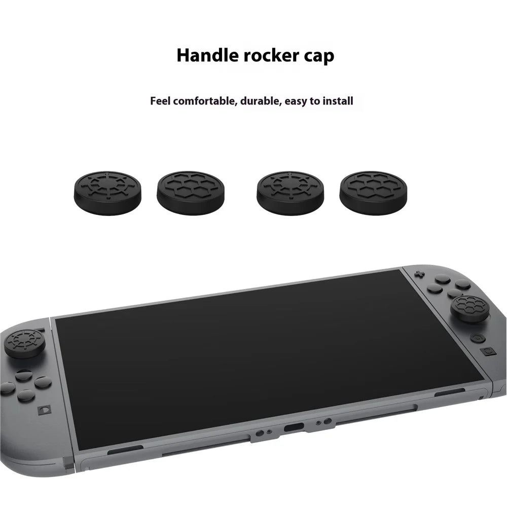 PGTECH GP-370 For Nintendo Switch 2 Game Console Protection Kit Dust Plugs Controller Stickers Silicone Rocker Caps Set - 5