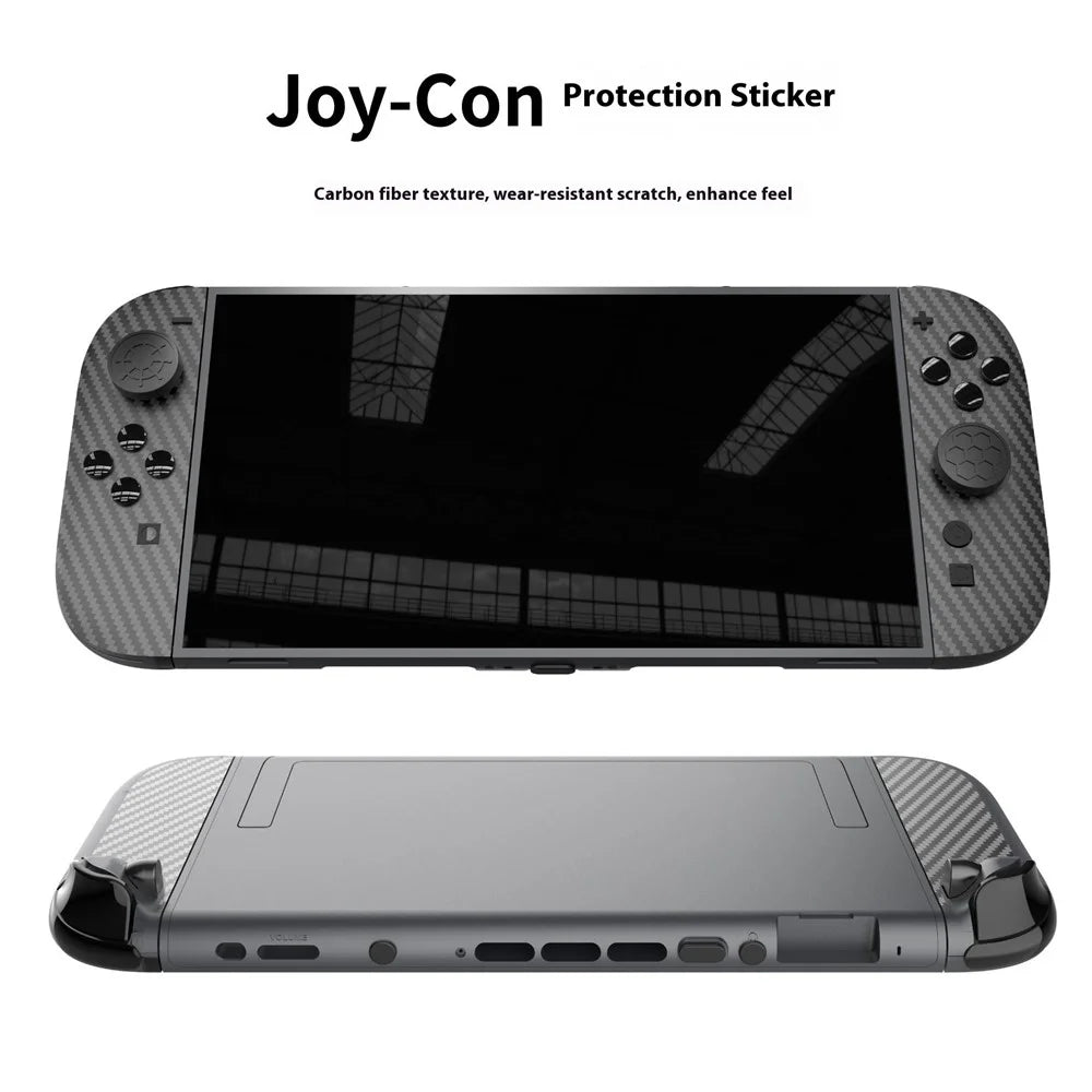 PGTECH GP-370 For Nintendo Switch 2 Game Console Protection Kit Dust Plugs Controller Stickers Silicone Rocker Caps Set - 6