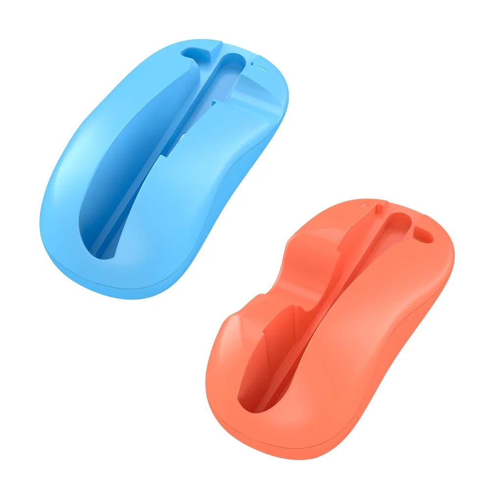 JYS-NS2296 2Pcs for Nintendo Switch 2 Joy-Con Grip Mouse Mini Portable Ergonomic Controller Base - Blue+Red - 2