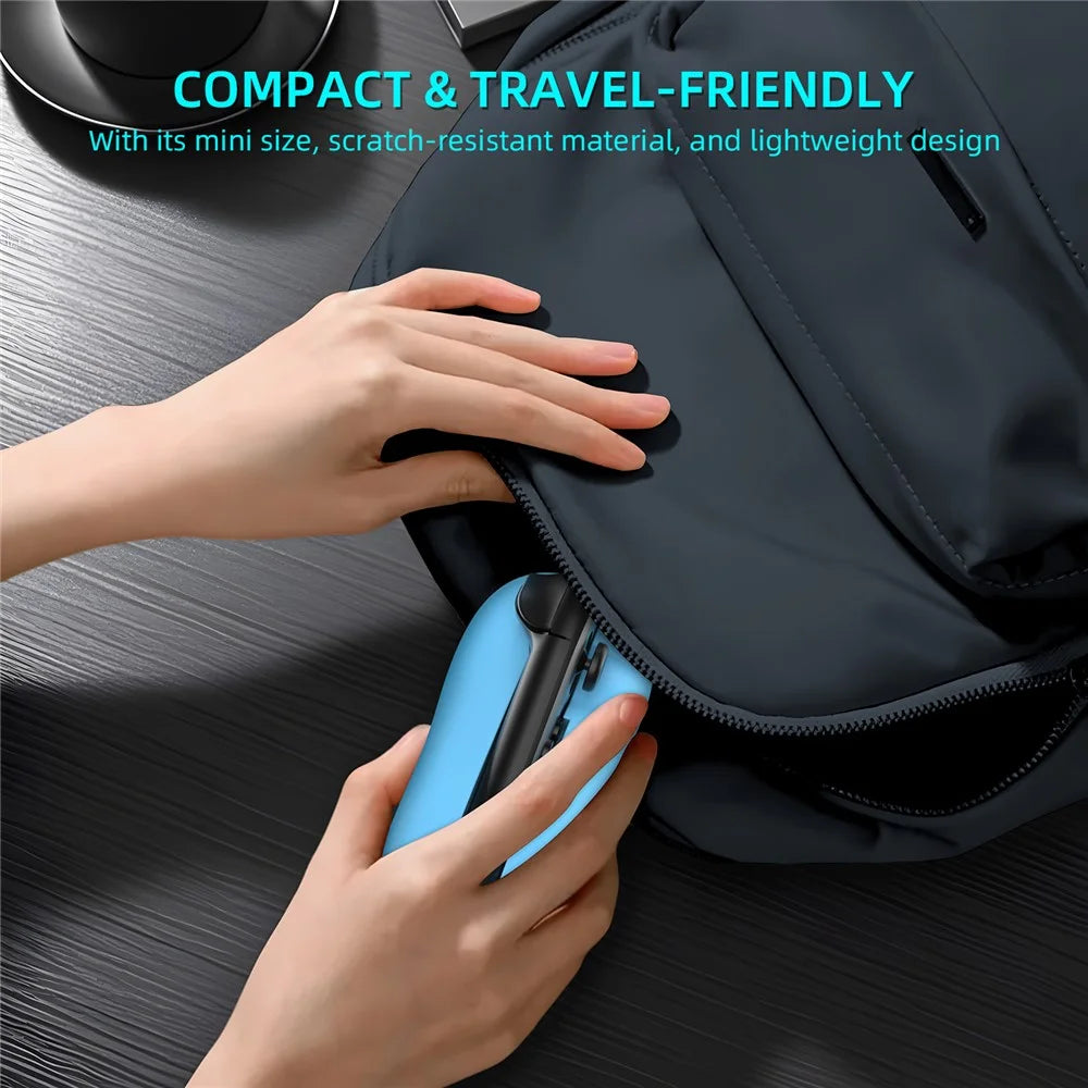 JYS-NS2296 2Pcs for Nintendo Switch 2 Joy-Con Grip Mouse Mini Portable Ergonomic Controller Base - Blue+Red - 3