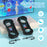 JYS-NS2263 2Pcs For Nintendo Switch 2 Joy-Con Grip Handle Ergonomic Controller Attachment with Wrist Strap - Black - 3