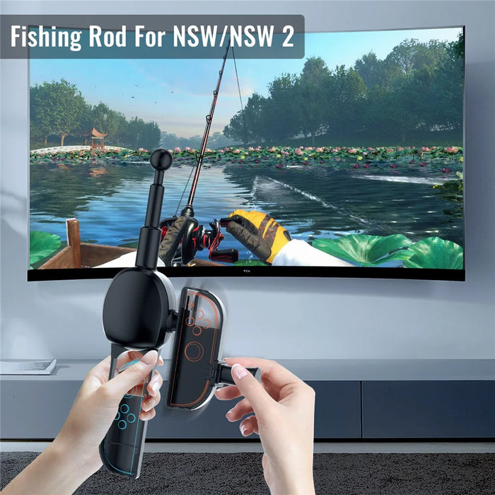 JYS-NS2285 For Nintendo Switch 2 Fishing Rod Controller Game Accessories Motion Sensing Grip Handle - 2