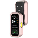 Watch Case For Huawei Band 10 NFC  /  10  /  9 NFC  /  9  /  8 NFC  /  8 Half-Wrapped Hollow Hard PC Protective Cover - Pink  /  Green - 6