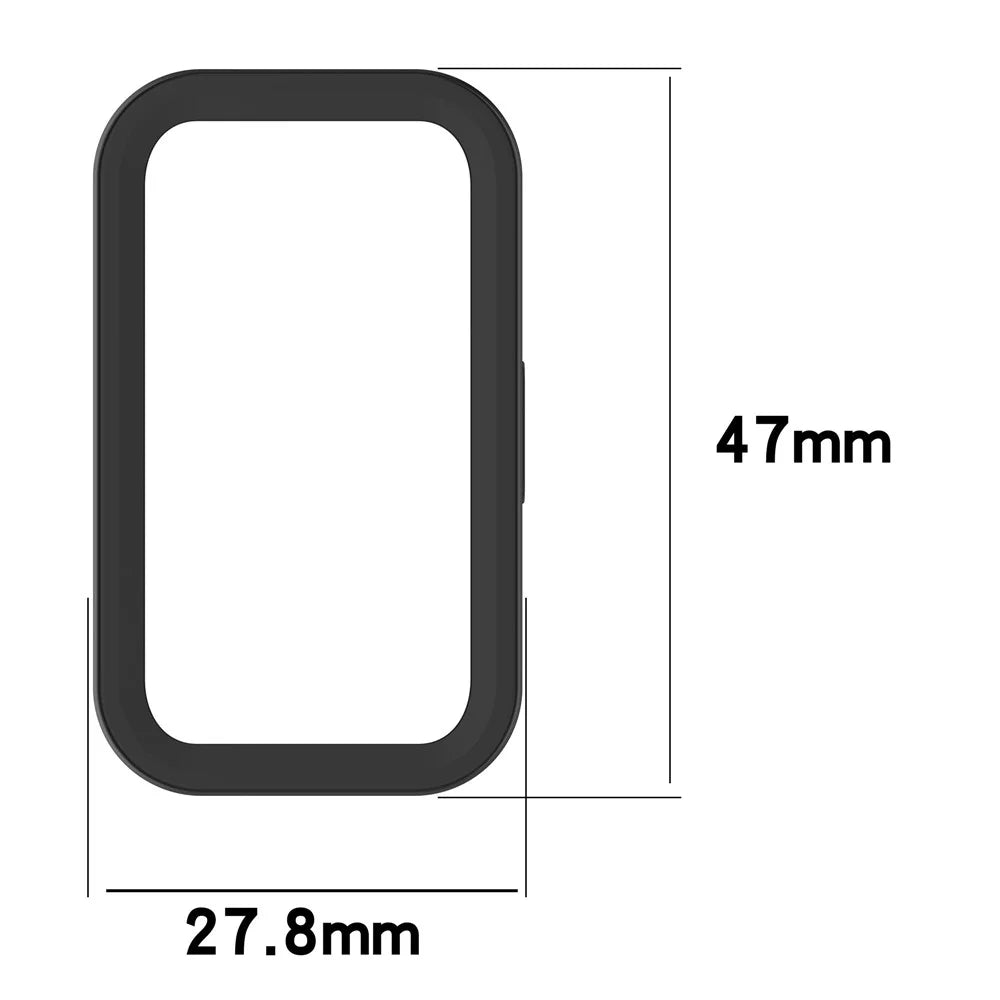 Watch Case For Huawei Band 10 NFC  /  10  /  9 NFC  /  9  /  8 NFC  /  8 Half-Wrapped Hollow Hard PC Protective Cover - Transparent - 7