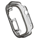 For Apple Watch Ultra 3 / Ultra 2 / Ultra 49mm Hard PC IML Watch Case with Tempered Glass Screen Film - Transparent Black - 3