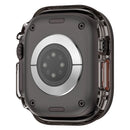 For Apple Watch Ultra 3 / Ultra 2 / Ultra 49mm Hard PC IML Watch Case with Tempered Glass Screen Film - Transparent Black - 6