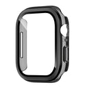 For Apple Watch Series 11 / 10 46mm Hard PC IML Watch Case with Tempered Glass Screen Film - Transparent Black - 2