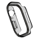 For Apple Watch Series 11 / 10 46mm Hard PC IML Watch Case with Tempered Glass Screen Film - Transparent Black - 3