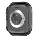 For Apple Watch Series 11 / 10 46mm Hard PC IML Watch Case with Tempered Glass Screen Film - Transparent Black - 6