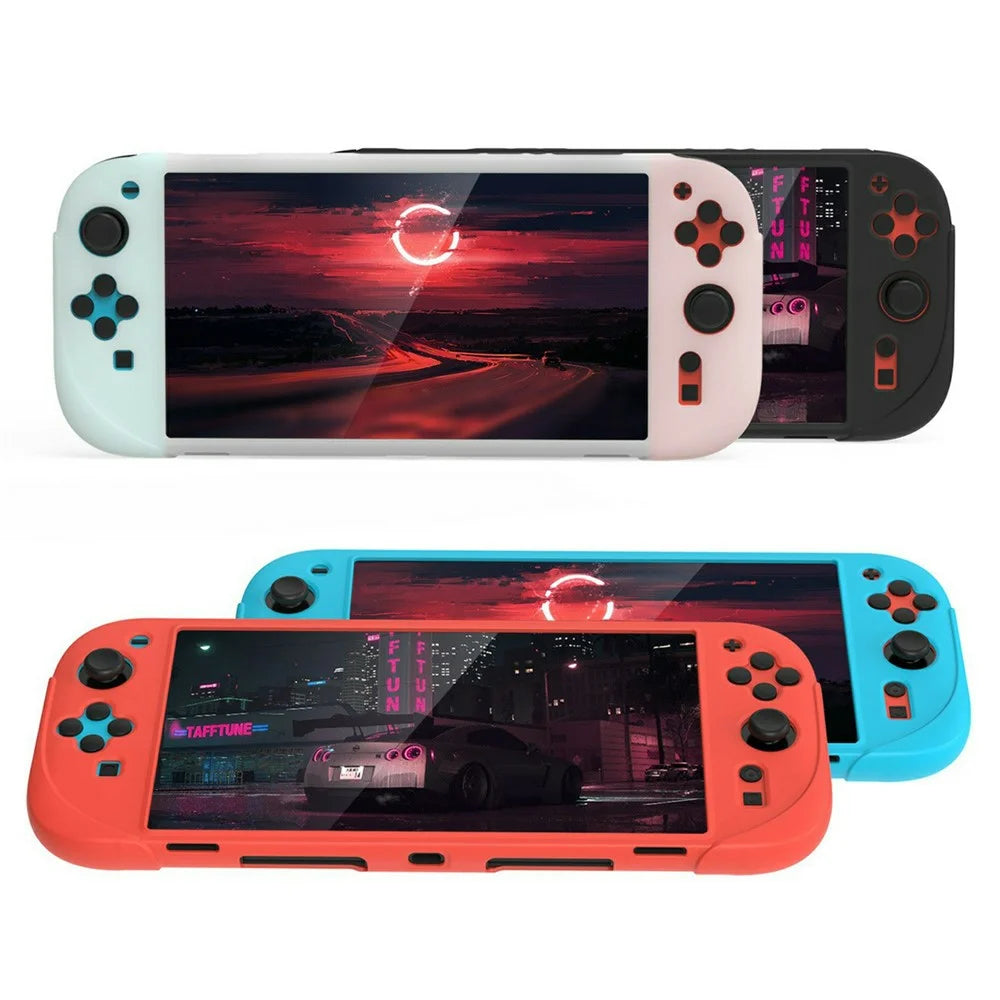 DOBE TNS-3158 For Nintendo Switch 2 Game Console Flexible Silicone Case Full Body Protection Cover - Transparent White - 3