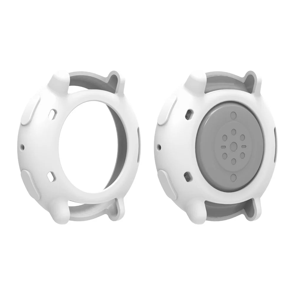 For Huami Amazfit Active 2 Anti Scratch Protective Case Silicone Watch Cover - White - 3