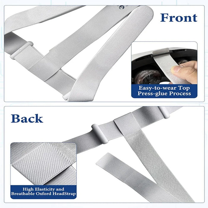 For Meta Quest 2 Head Strap Adjustable Replacement Headband (Key Caps Not Included) - 7