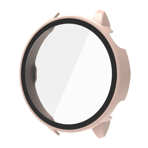 For Oppo Watch X2 Mini Watch Case PC Frame with Glass Screen Film - Pink - 1