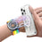 Universal Phone Holder Wrist Strap Aromatherapy Stand - Electroplated Grey + Rainbow - 5