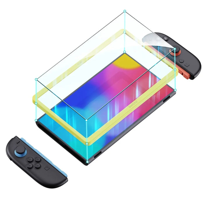 STARTRC GAMES 2Pcs For Nintendo Switch 2 Screen Protector Tempered Glass Film with Positioning Frame - 4