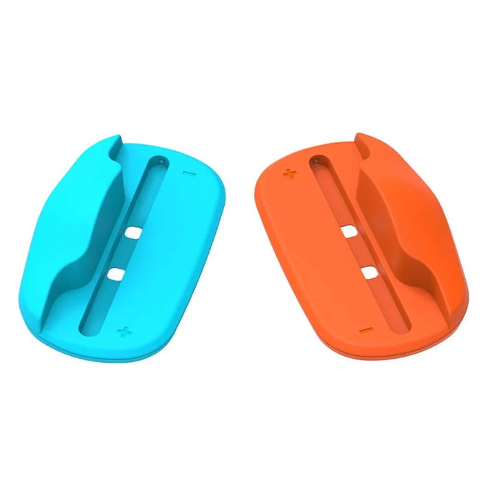 HBS-2814 2Pcs For Nintendo Switch 2 Joy-Con Game Controller Mouse Stand Portable Mouse Dock Controller Stand - Blue+Orange - 1