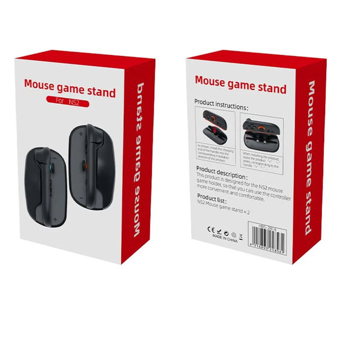 HBS-2814 2Pcs For Nintendo Switch 2 Joy-Con Game Controller Mouse Stand Portable Mouse Dock Controller Stand - Blue+Orange - 7