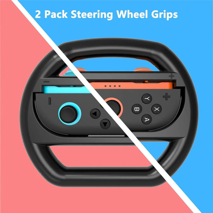 HBS-2813 2Pcs For Nintendo Switch 2 Joy-Con Handle Racing Steering Wheel Grip Game Console Accessories - 2