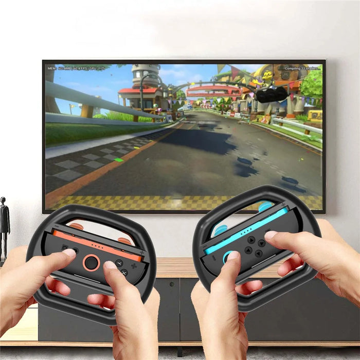 HBS-2813 2Pcs For Nintendo Switch 2 Joy-Con Handle Racing Steering Wheel Grip Game Console Accessories - 3
