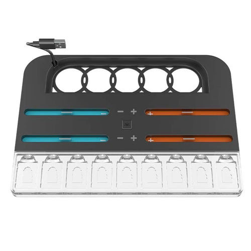 HBS-2804 For Nintendo Switch 2 Charging Dock 4 Joy-Con Controller Charger Base with RGB Light - 1