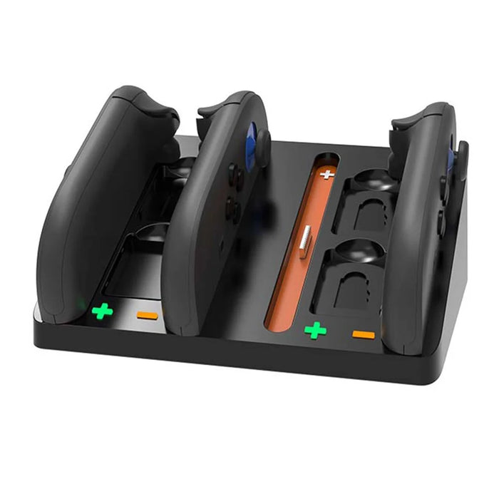 HBS-2803 For Nintendo Switch 2 Joy-Con Handle Charger Base 4 Slots Charging Dock with LED Indicator - 3