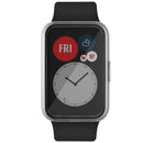 Full Coverage Electroplated TPU Smart Watch Protective Cover Case for Huawei Watch Fit - Transparent - 5