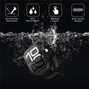 PC Watch Case for Apple Watch Series 9 / 8 / 7 45mm Waterproof Dustproof Frame with Tempered Glass Film - Black - 3