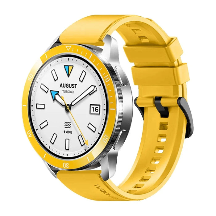 For Xiaomi Watch S4 / S3 Metal Watch Bezel Smartwatch Accessory - Yellow - 2
