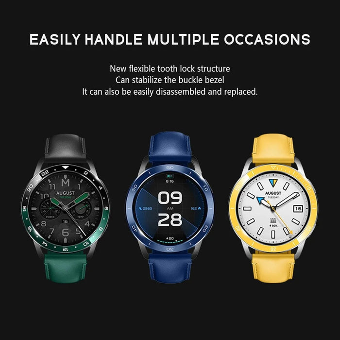 For Xiaomi Watch S4 / S3 Metal Watch Bezel Smartwatch Accessory - Yellow - 5