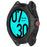 For TicWatch Pro 5 Enduro Soft TPU Watch Case Hollow Shockproof Bumper Frame Cover - Black - 6