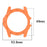 For TicWatch Atlas TPU Watch Case Hollow Shockproof Bumper Frame - Orange - 7